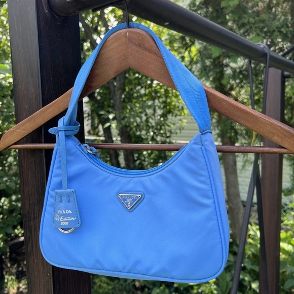 Prada Handbags - Prada Re-edition 2000 Nylon Blue